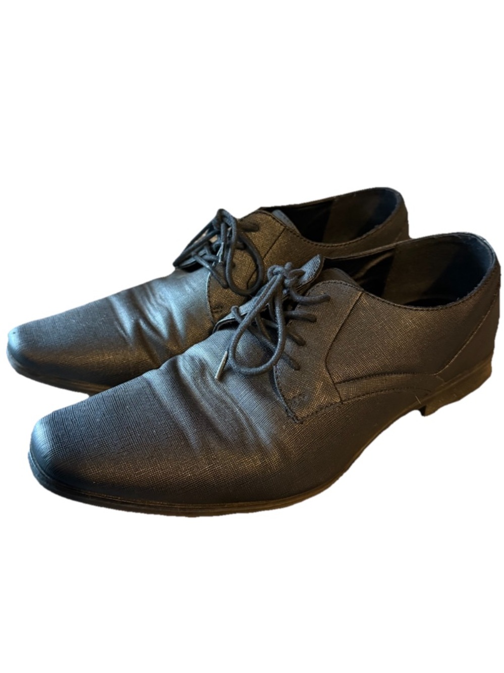Calvin‎ Klein Men's Black Lace-Up Oxford Dress Shoes 9.5